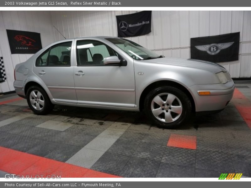 Reflex Silver Metallic / Black 2003 Volkswagen Jetta GLS Sedan