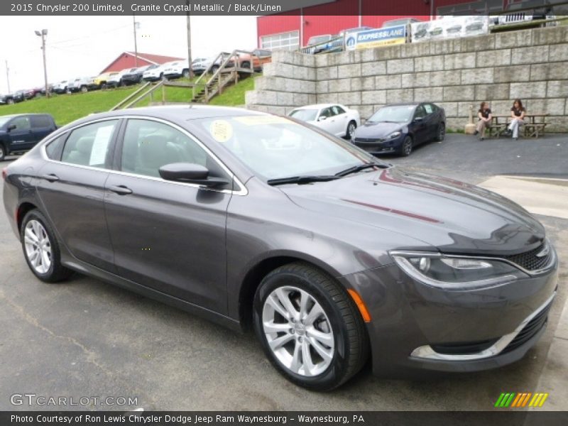 Granite Crystal Metallic / Black/Linen 2015 Chrysler 200 Limited
