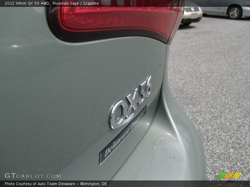 Mountain Sage / Graphite 2012 Infiniti QX 56 4WD