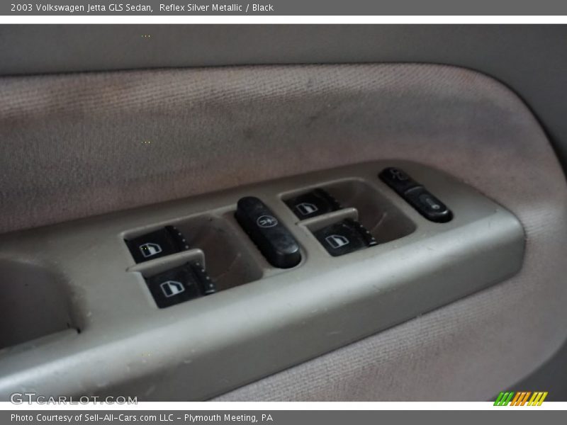 Reflex Silver Metallic / Black 2003 Volkswagen Jetta GLS Sedan