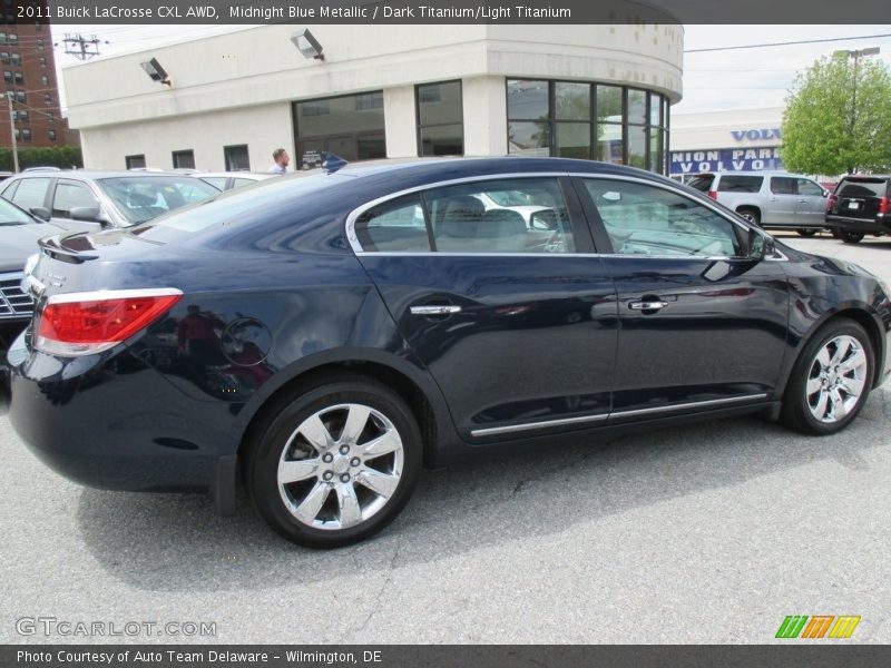 Midnight Blue Metallic / Dark Titanium/Light Titanium 2011 Buick LaCrosse CXL AWD