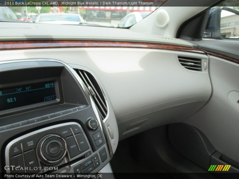 Midnight Blue Metallic / Dark Titanium/Light Titanium 2011 Buick LaCrosse CXL AWD