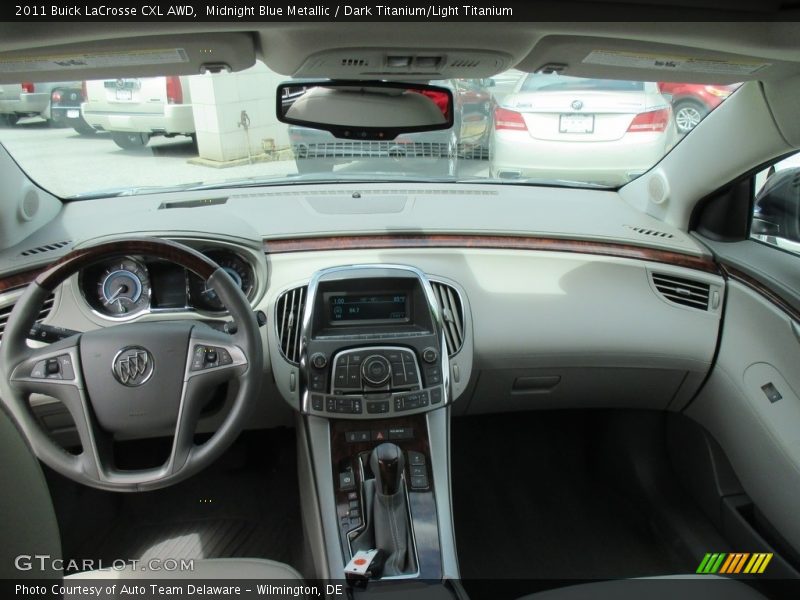 Midnight Blue Metallic / Dark Titanium/Light Titanium 2011 Buick LaCrosse CXL AWD