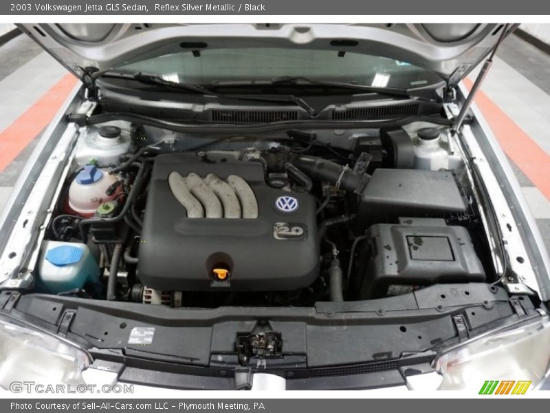 Reflex Silver Metallic / Black 2003 Volkswagen Jetta GLS Sedan