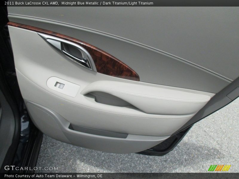 Midnight Blue Metallic / Dark Titanium/Light Titanium 2011 Buick LaCrosse CXL AWD