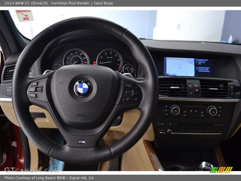Vermilion Red Metallic / Sand Beige 2014 BMW X3 xDrive28i