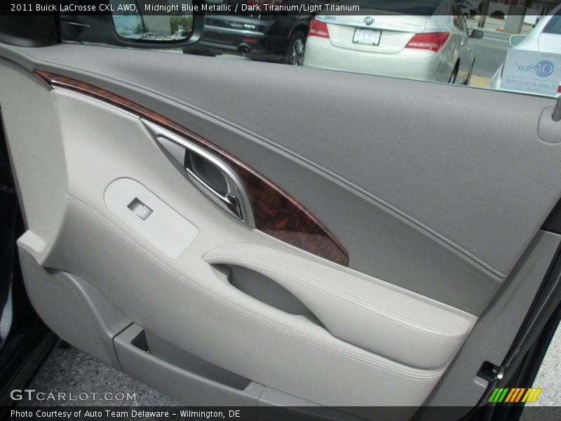Midnight Blue Metallic / Dark Titanium/Light Titanium 2011 Buick LaCrosse CXL AWD
