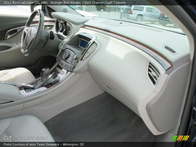 Midnight Blue Metallic / Dark Titanium/Light Titanium 2011 Buick LaCrosse CXL AWD