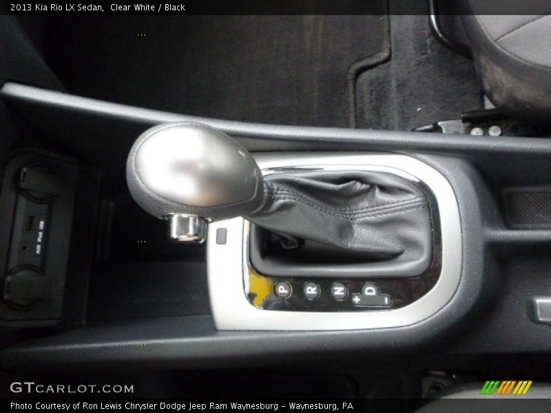 Clear White / Black 2013 Kia Rio LX Sedan