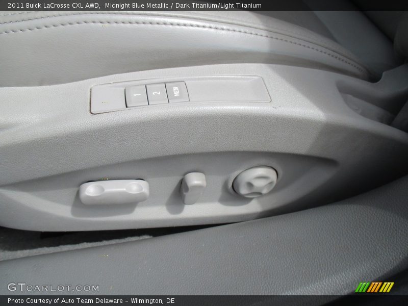 Midnight Blue Metallic / Dark Titanium/Light Titanium 2011 Buick LaCrosse CXL AWD