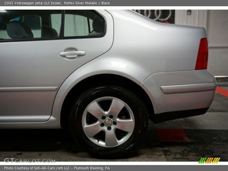 Reflex Silver Metallic / Black 2003 Volkswagen Jetta GLS Sedan
