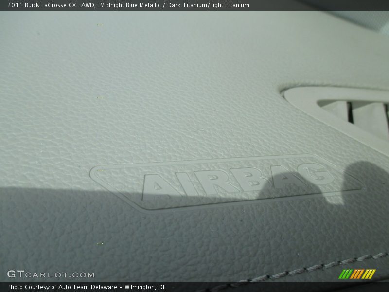 Midnight Blue Metallic / Dark Titanium/Light Titanium 2011 Buick LaCrosse CXL AWD
