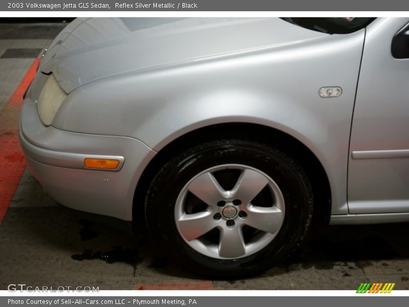 Reflex Silver Metallic / Black 2003 Volkswagen Jetta GLS Sedan