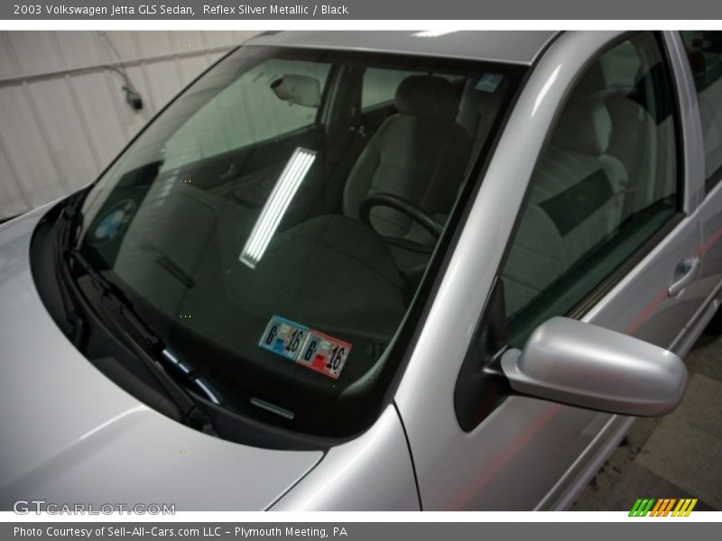 Reflex Silver Metallic / Black 2003 Volkswagen Jetta GLS Sedan