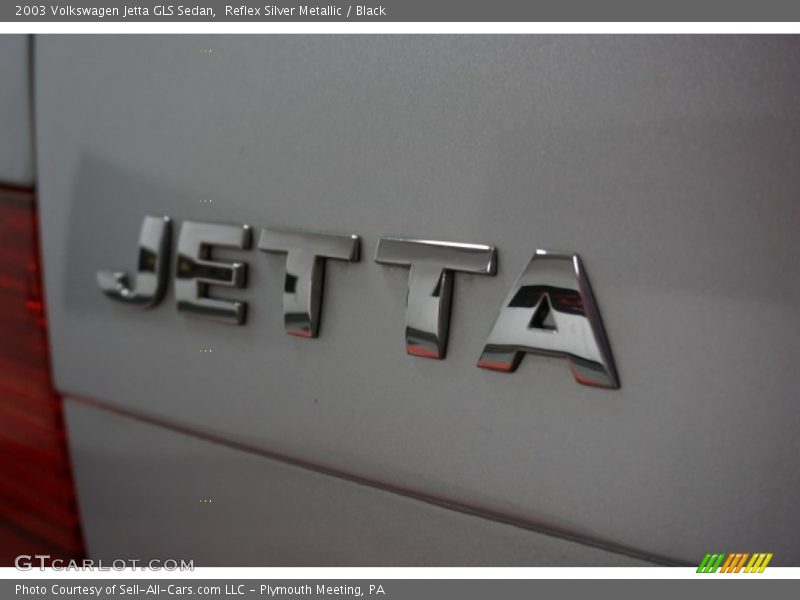 Reflex Silver Metallic / Black 2003 Volkswagen Jetta GLS Sedan