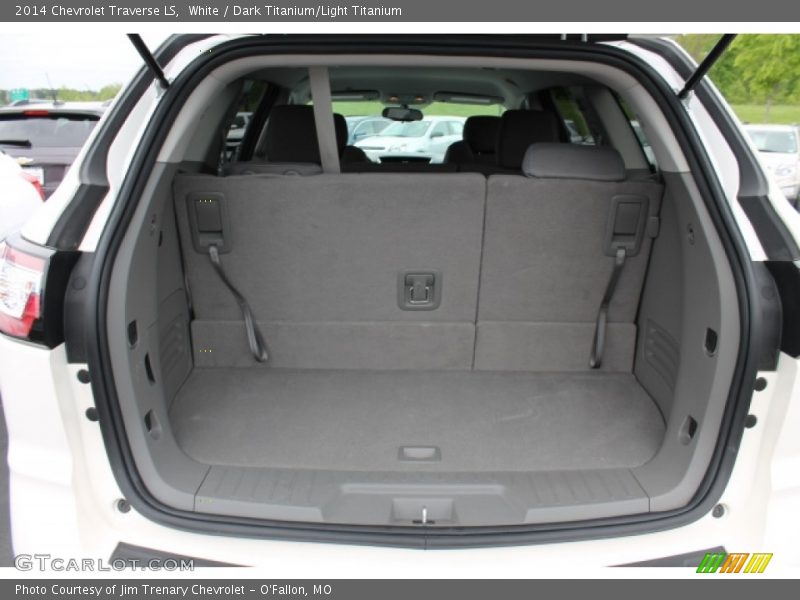 White / Dark Titanium/Light Titanium 2014 Chevrolet Traverse LS