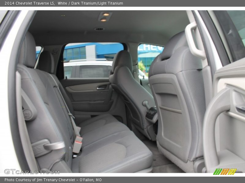 White / Dark Titanium/Light Titanium 2014 Chevrolet Traverse LS