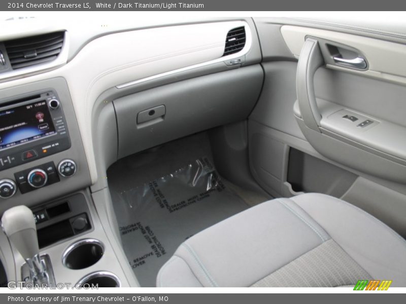 White / Dark Titanium/Light Titanium 2014 Chevrolet Traverse LS