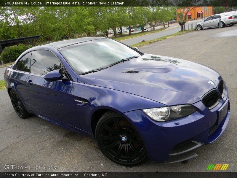 Interlagos Blue Metallic / Silver Novillo Leather 2008 BMW M3 Coupe