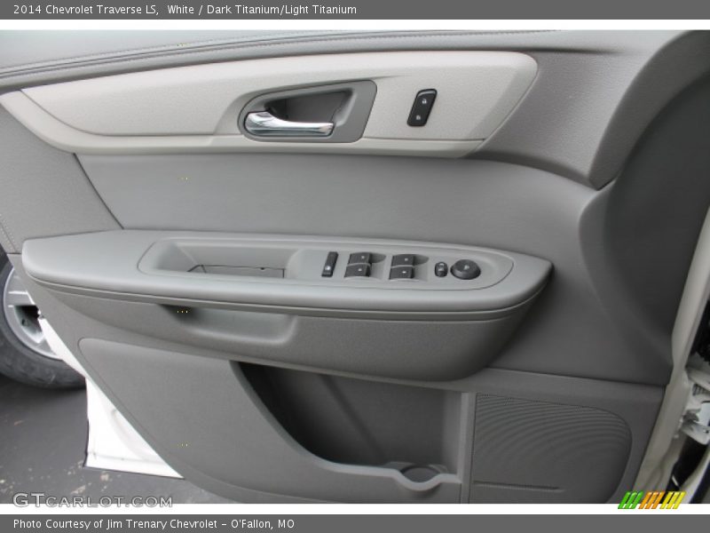White / Dark Titanium/Light Titanium 2014 Chevrolet Traverse LS