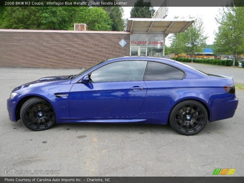 Interlagos Blue Metallic / Silver Novillo Leather 2008 BMW M3 Coupe