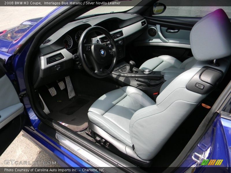 Interlagos Blue Metallic / Silver Novillo Leather 2008 BMW M3 Coupe