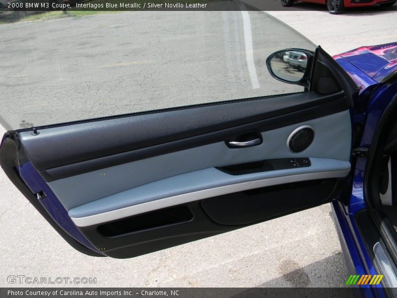 Interlagos Blue Metallic / Silver Novillo Leather 2008 BMW M3 Coupe