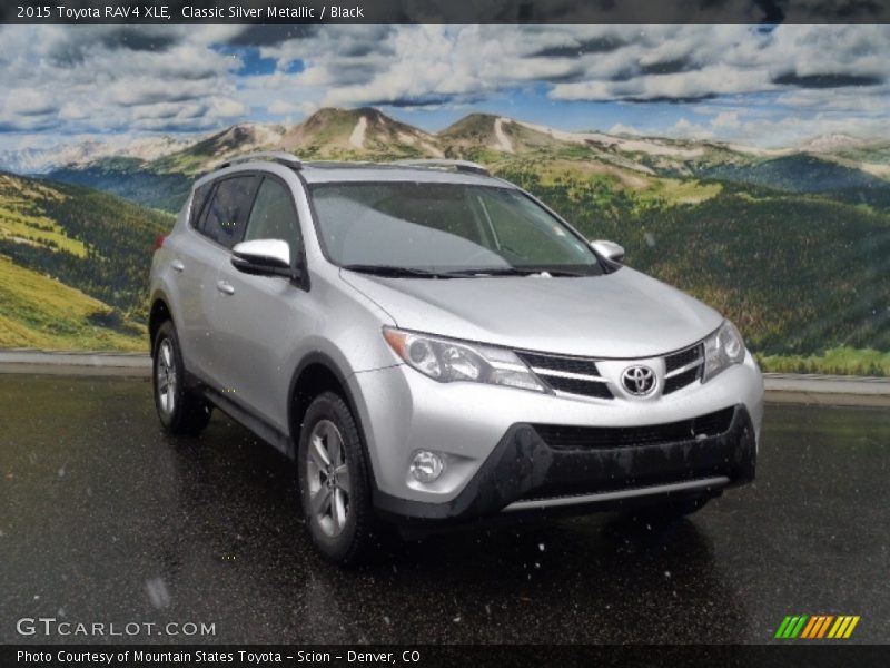 Classic Silver Metallic / Black 2015 Toyota RAV4 XLE