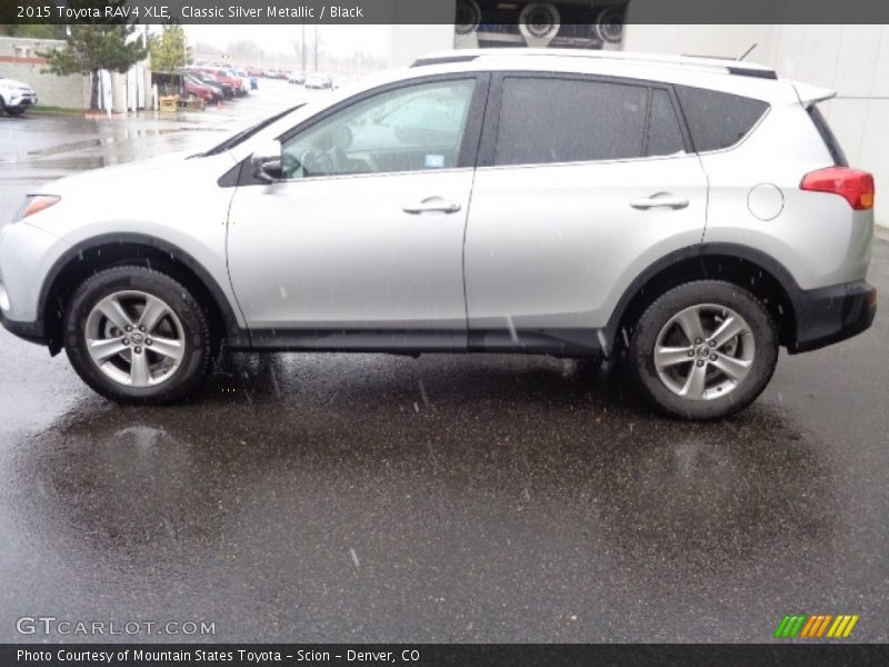 Classic Silver Metallic / Black 2015 Toyota RAV4 XLE