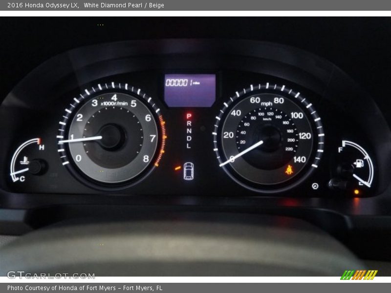 White Diamond Pearl / Beige 2016 Honda Odyssey LX