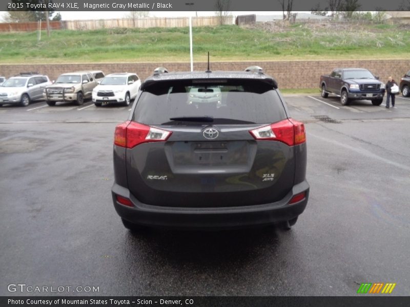 Magnetic Gray Metallic / Black 2015 Toyota RAV4 XLE