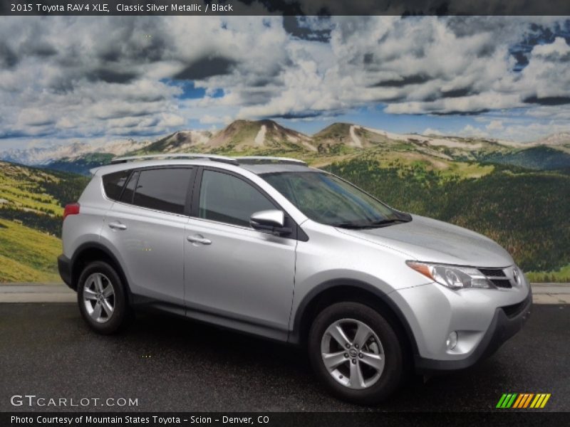 Classic Silver Metallic / Black 2015 Toyota RAV4 XLE