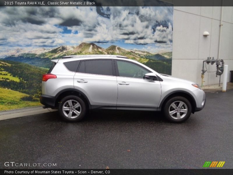Classic Silver Metallic / Black 2015 Toyota RAV4 XLE