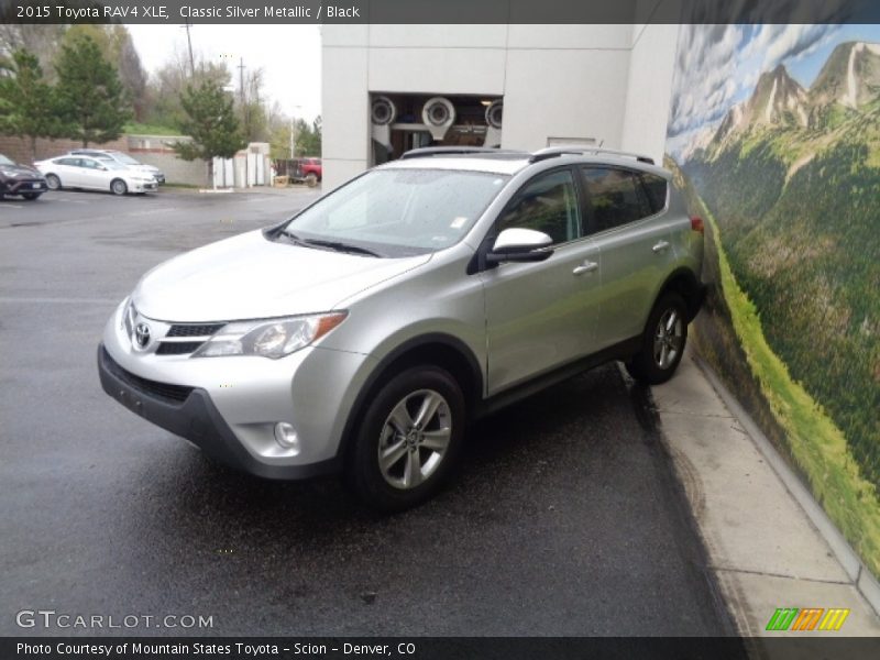 Classic Silver Metallic / Black 2015 Toyota RAV4 XLE