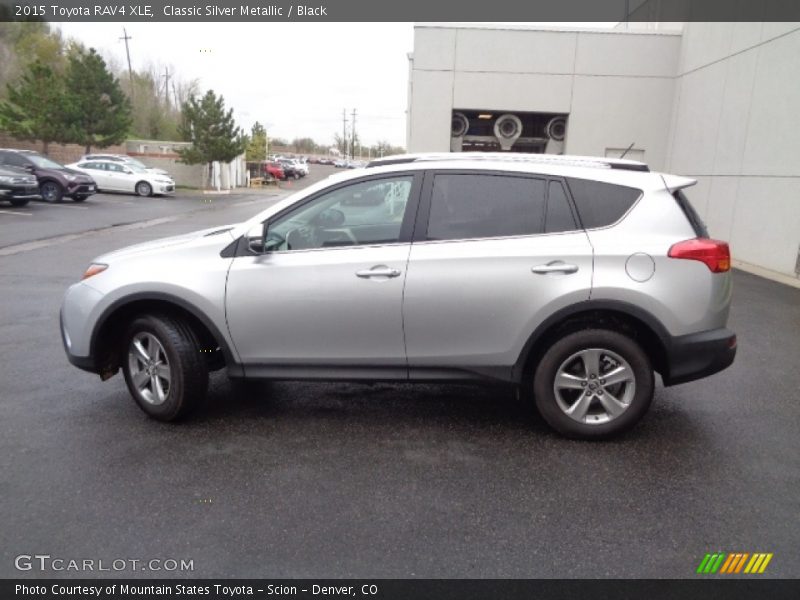 Classic Silver Metallic / Black 2015 Toyota RAV4 XLE