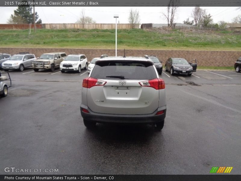 Classic Silver Metallic / Black 2015 Toyota RAV4 XLE