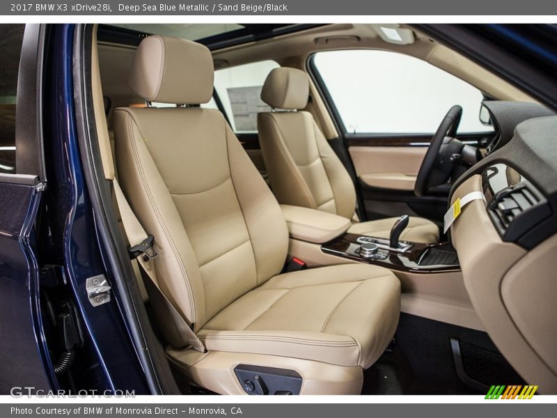 Deep Sea Blue Metallic / Sand Beige/Black 2017 BMW X3 xDrive28i