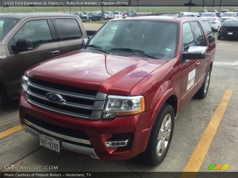 Ruby Red Metallic / Platinum Ebony 2016 Ford Expedition EL Platinum