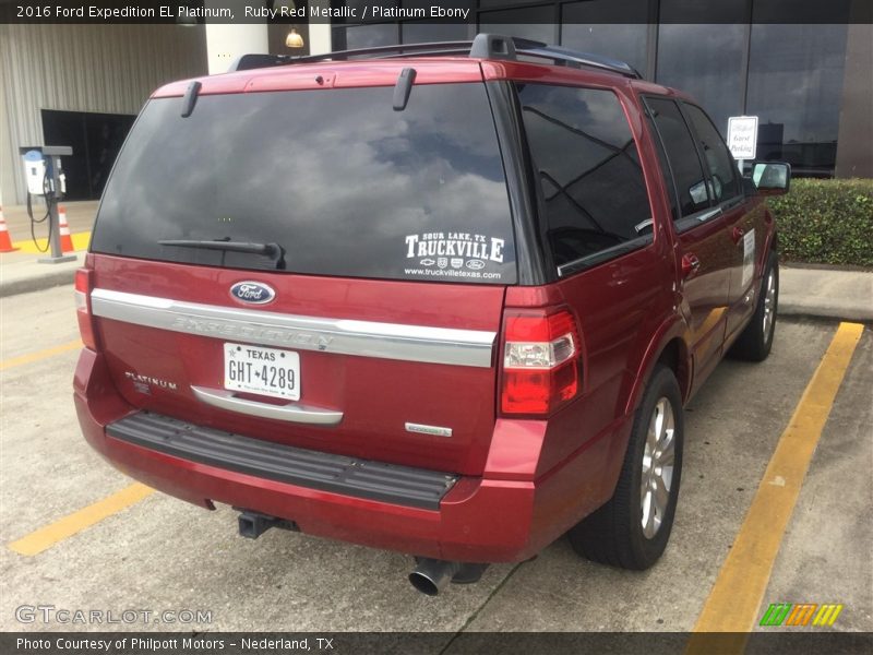 Ruby Red Metallic / Platinum Ebony 2016 Ford Expedition EL Platinum