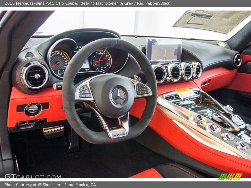  2016 AMG GT S Coupe Red Pepper/Black Interior