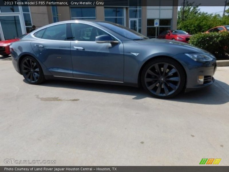 Grey Metallic / Grey 2013 Tesla Model S P85 Performance