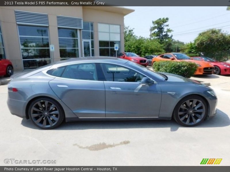 Grey Metallic / Grey 2013 Tesla Model S P85 Performance