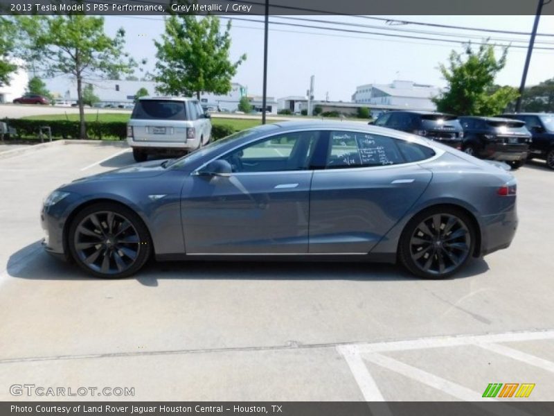 Grey Metallic / Grey 2013 Tesla Model S P85 Performance