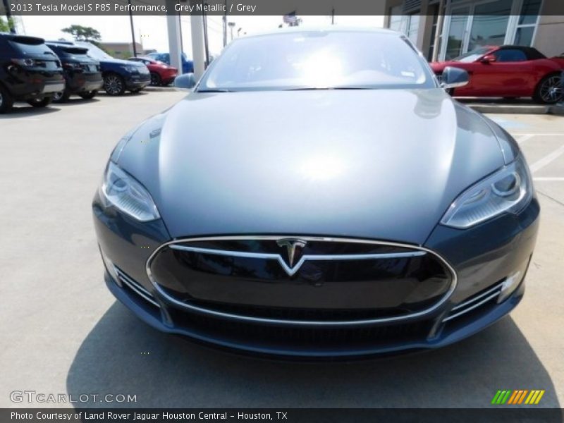 Grey Metallic / Grey 2013 Tesla Model S P85 Performance