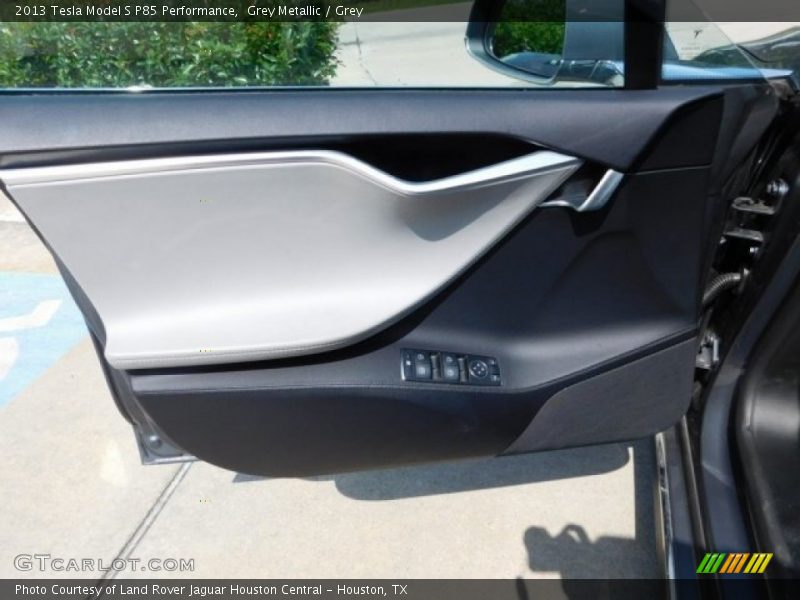 Grey Metallic / Grey 2013 Tesla Model S P85 Performance