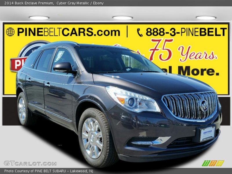 Cyber Gray Metallic / Ebony 2014 Buick Enclave Premium