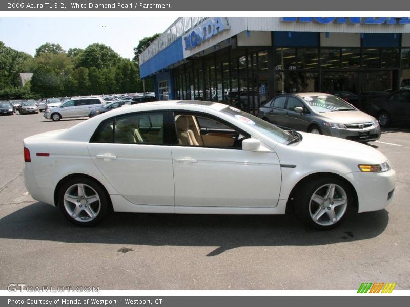 White Diamond Pearl / Parchment 2006 Acura TL 3.2
