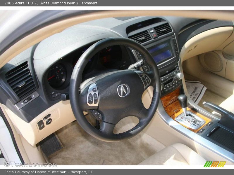 White Diamond Pearl / Parchment 2006 Acura TL 3.2