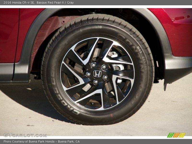 Basque Red Pearl II / Gray 2016 Honda CR-V SE