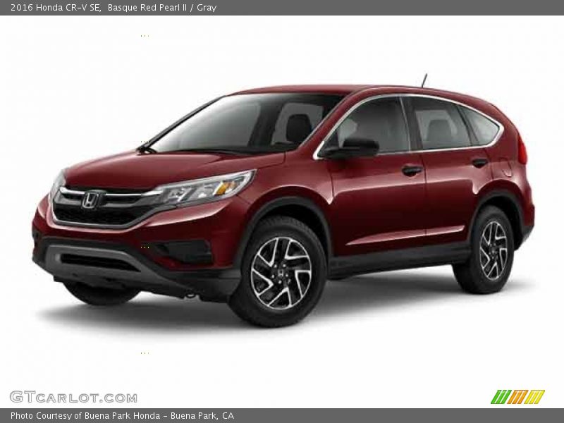 Basque Red Pearl II / Gray 2016 Honda CR-V SE